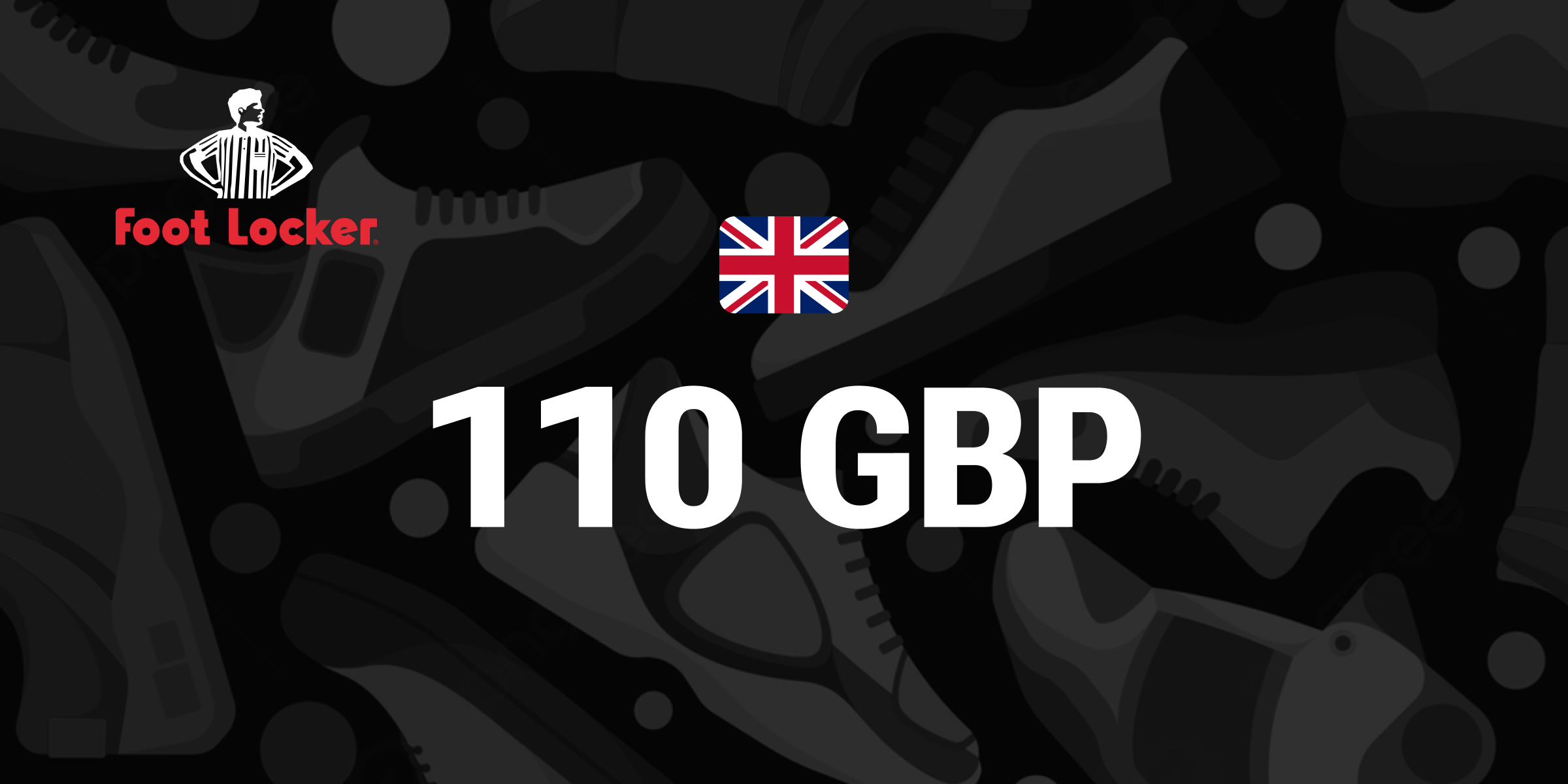 Foot Locker Gift Card 110 GBP