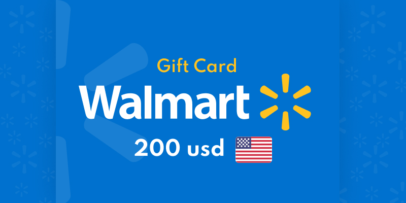 Walmart Gift Card 200 USD