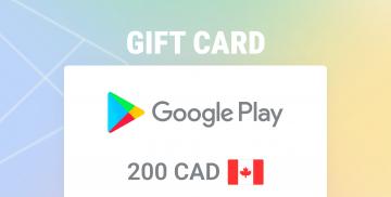 購入Google Play Gift Card 200 CAD 