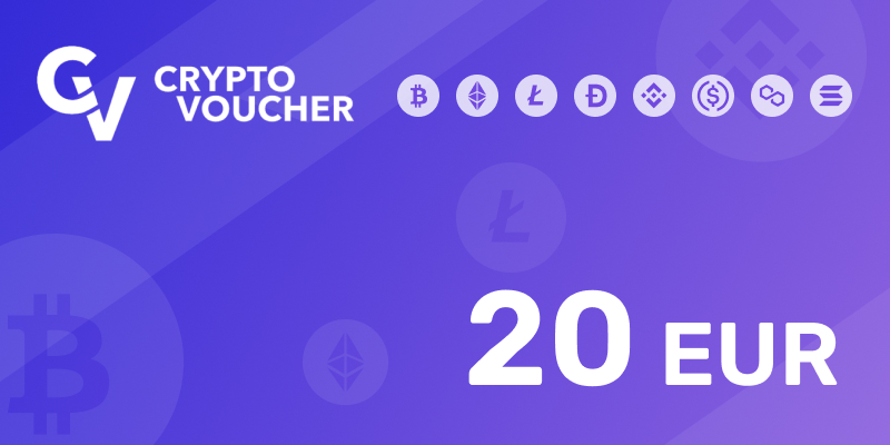 Crypto Voucher Gift Card 20 EUR