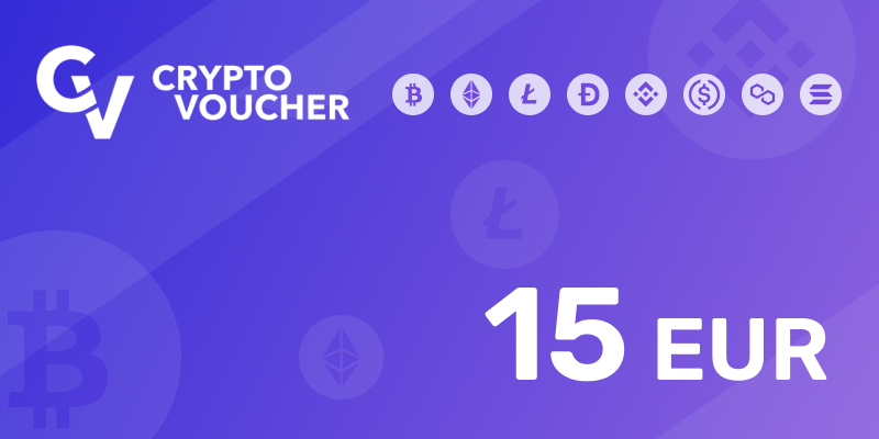 Crypto Voucher Gift Card 15 EUR