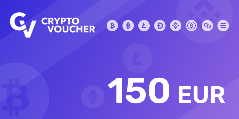 Crypto Voucher Gift Card 150 EUR