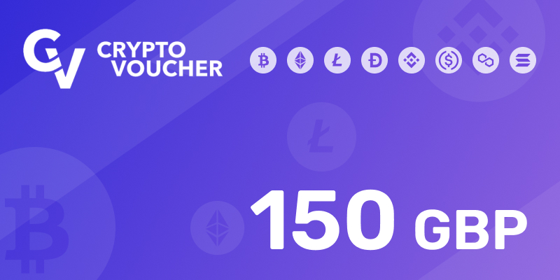 Crypto Voucher Gift Card 150 GBP