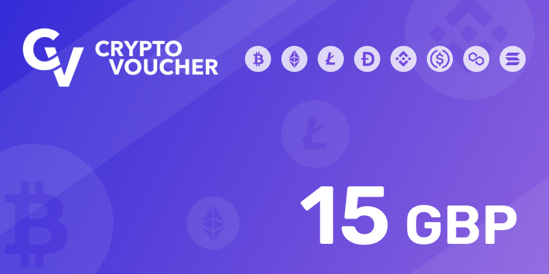 Crypto Voucher Gift Card 15 GBP