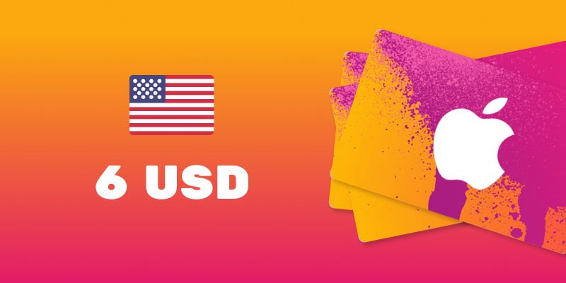 Apple iTunes Gift Card 6 USD