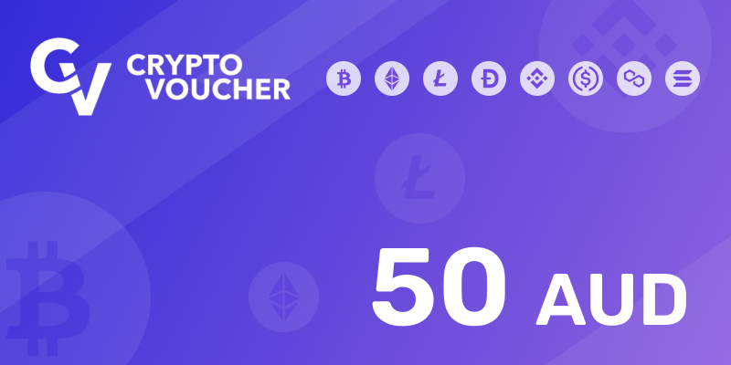 Crypto Voucher Gift Card 50 AUD