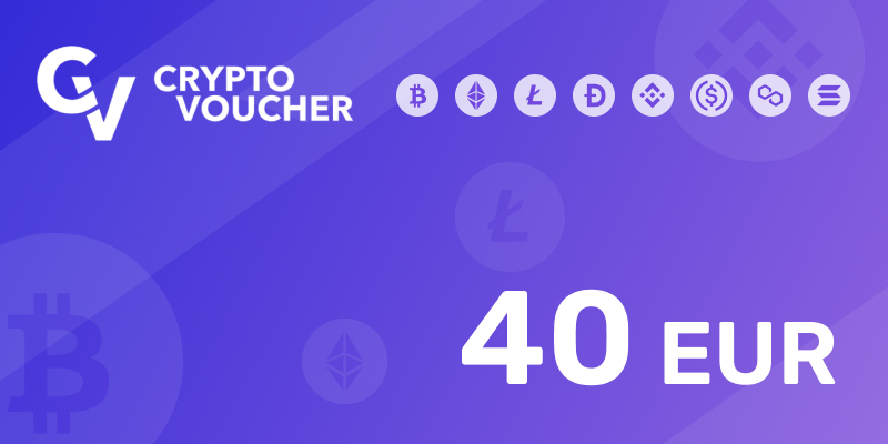 Crypto Voucher Gift Card 40 EUR