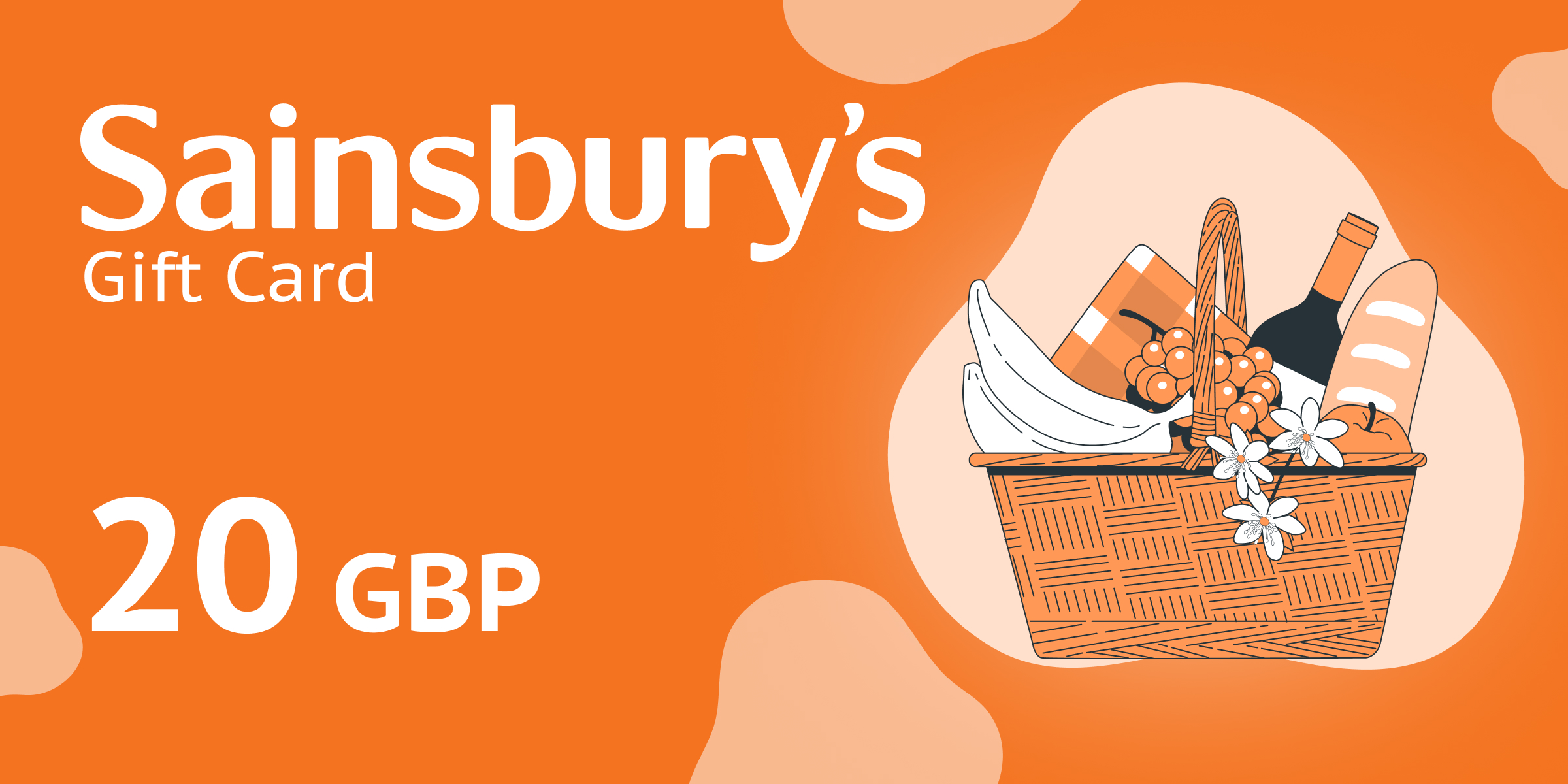 Sainsburys Gift Card 20 GBP