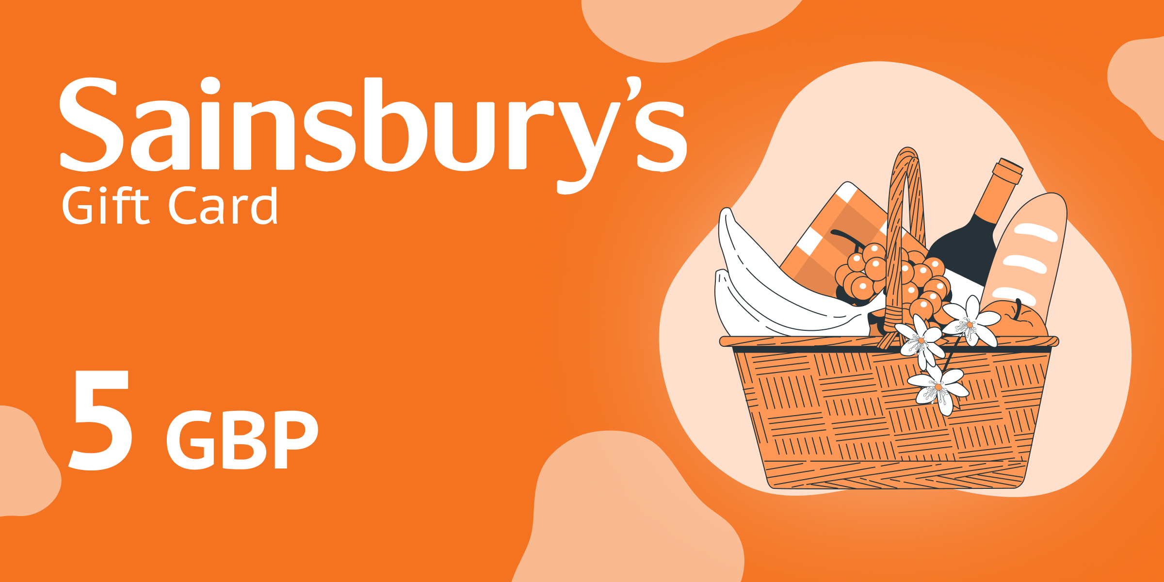 Sainsburys Gift Card 5 GBP