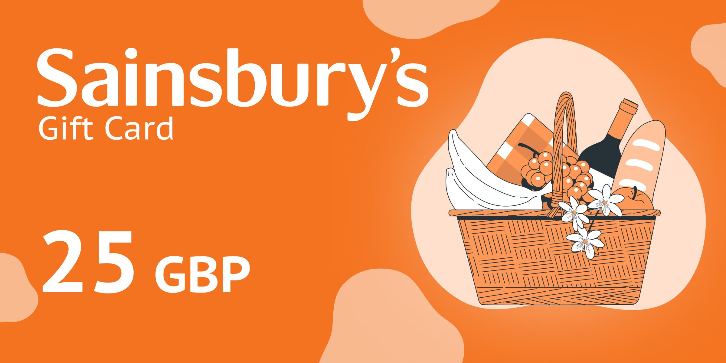 Sainsburys Gift Card 25 GBP