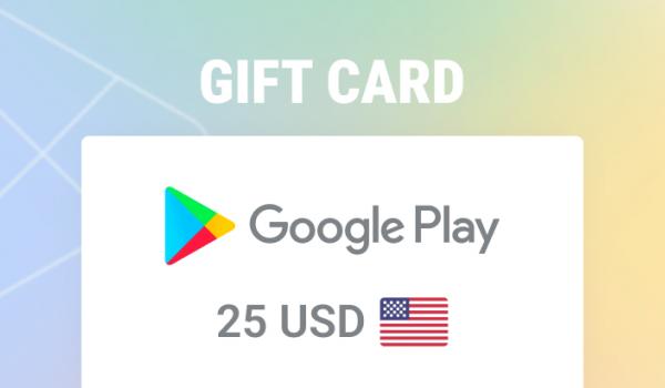 Google Play Gift Cards 25 USD