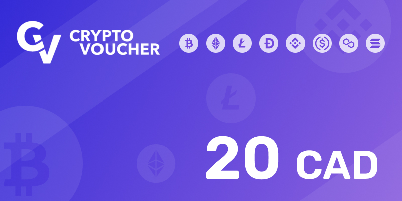 Crypto Voucher Gift Card 20 CAD