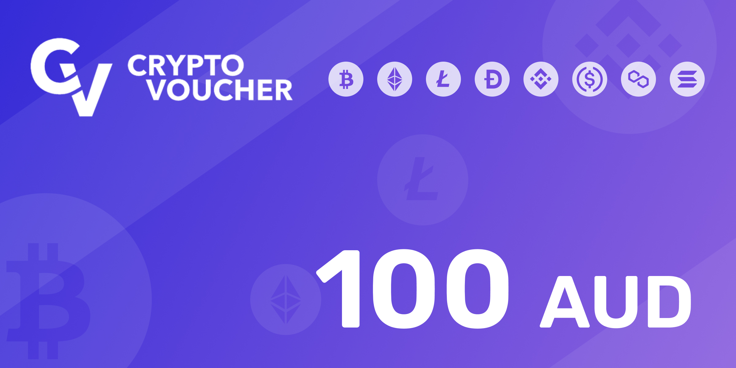 Crypto Voucher Gift Card 100 AUD
