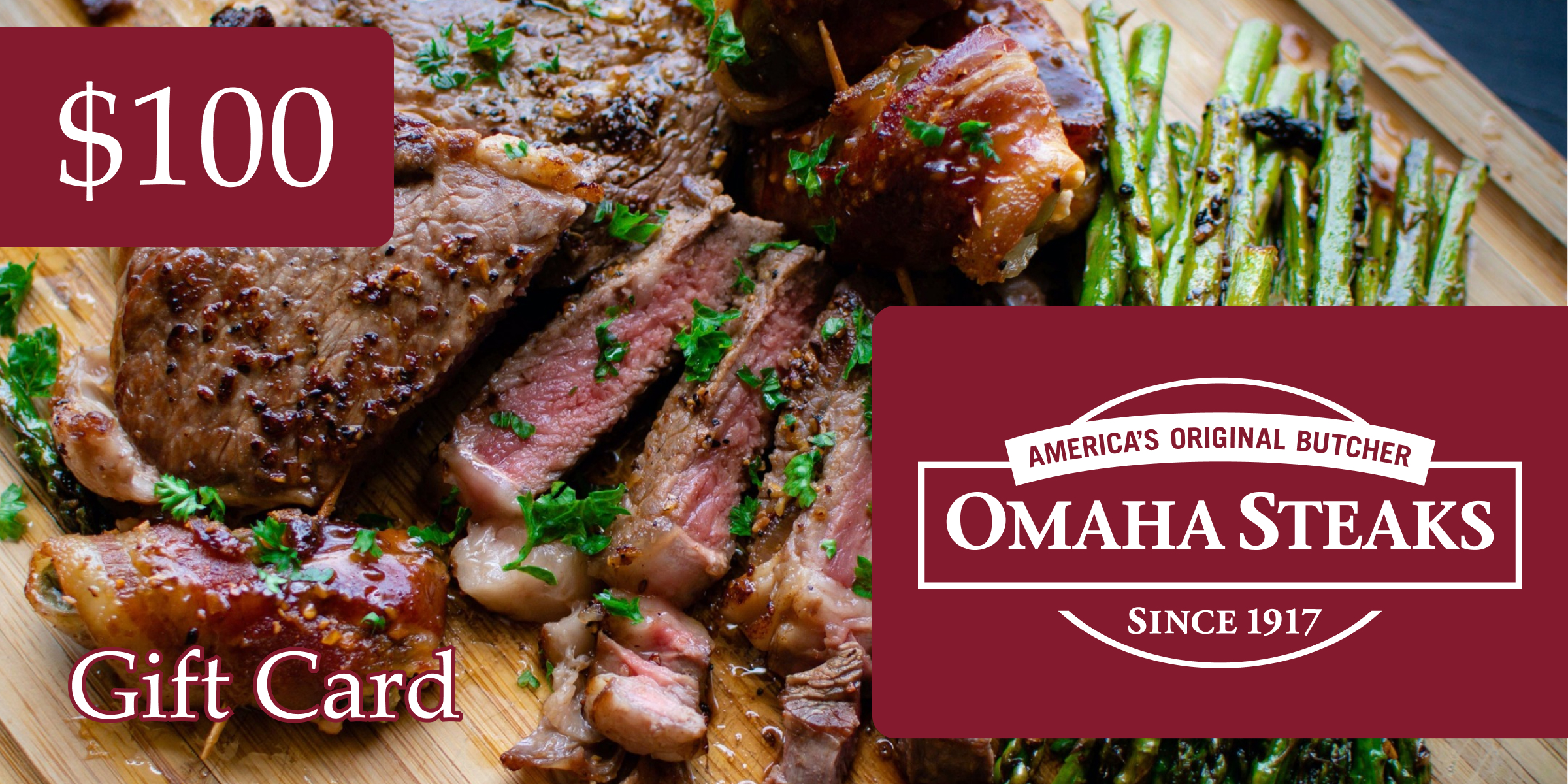 Omaha Steaks Gift Card 100 USD