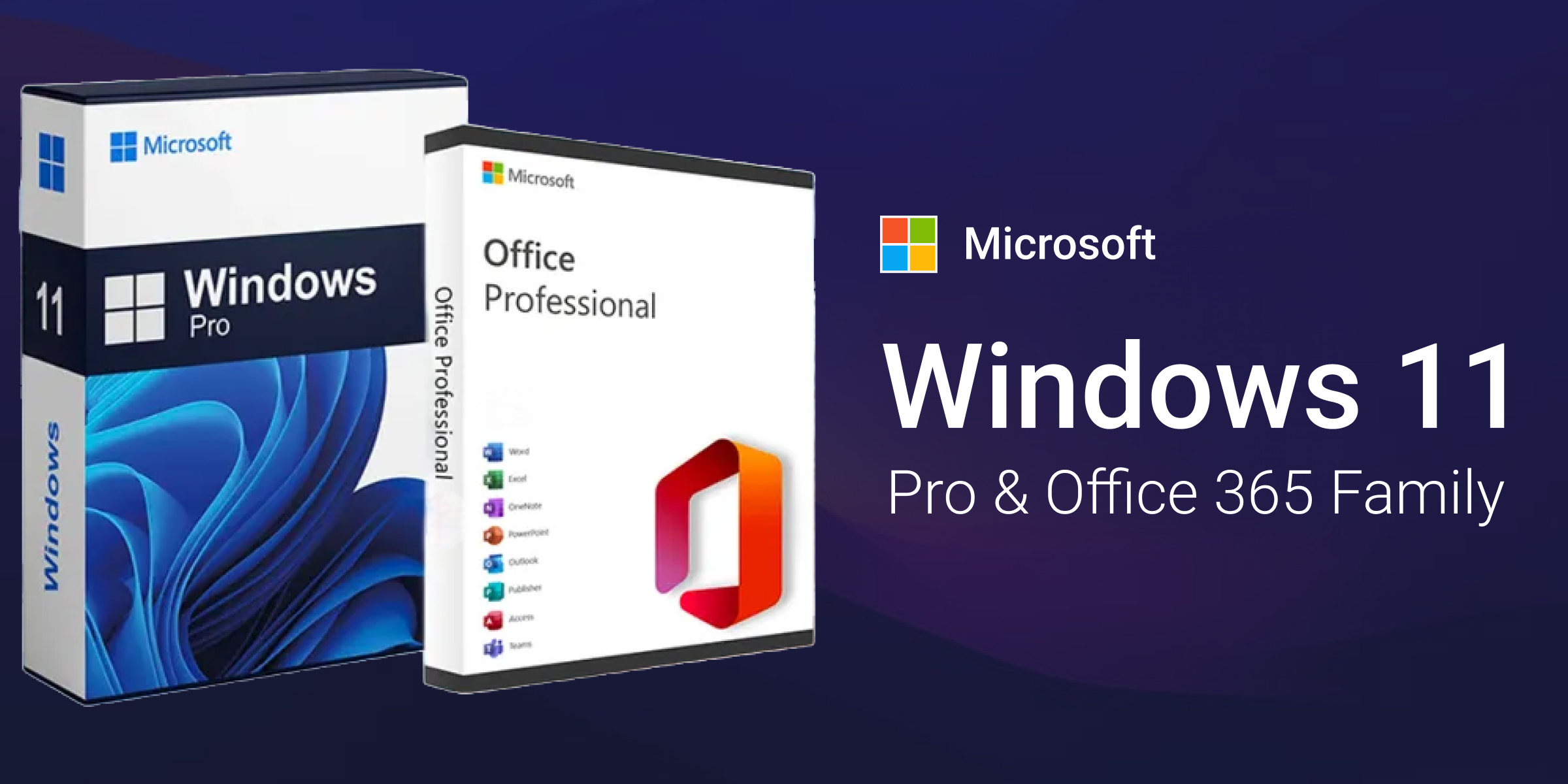 Microsoft Windows 11 Pro and Office 365 Family