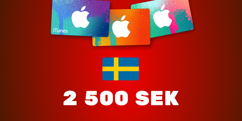 Apple iTunes Gift Card 2500 SEK