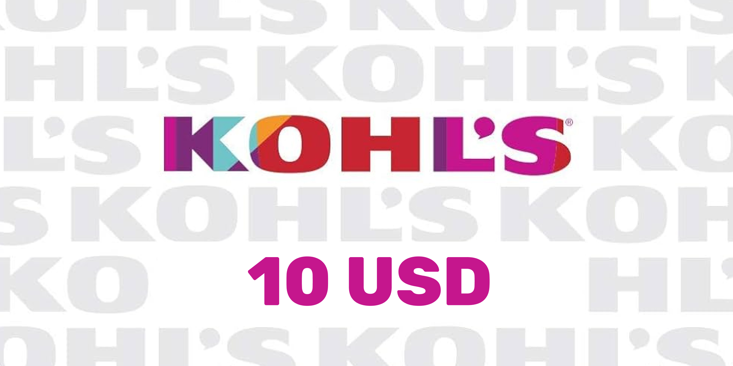 Kohls Gift Card 10 USD