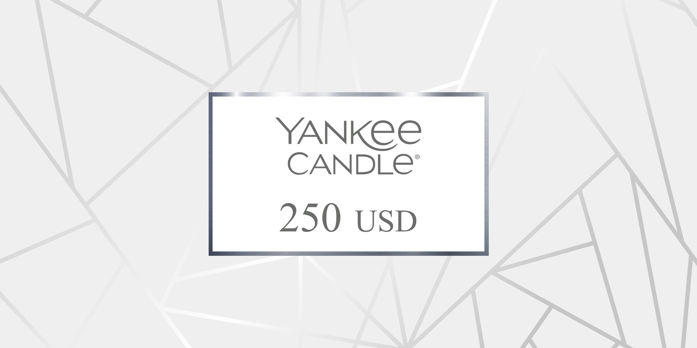Yankee Candle Gift Card 250 USD