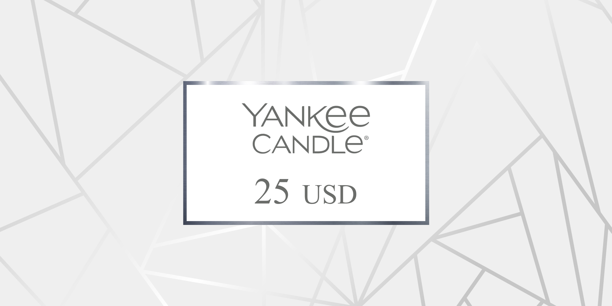 Yankee Candle Gift Card 25 USD
