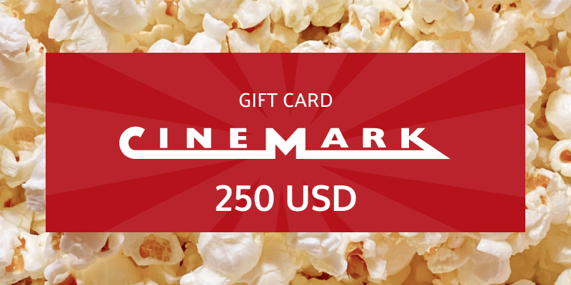 Cinemark Gift Card 250 USD