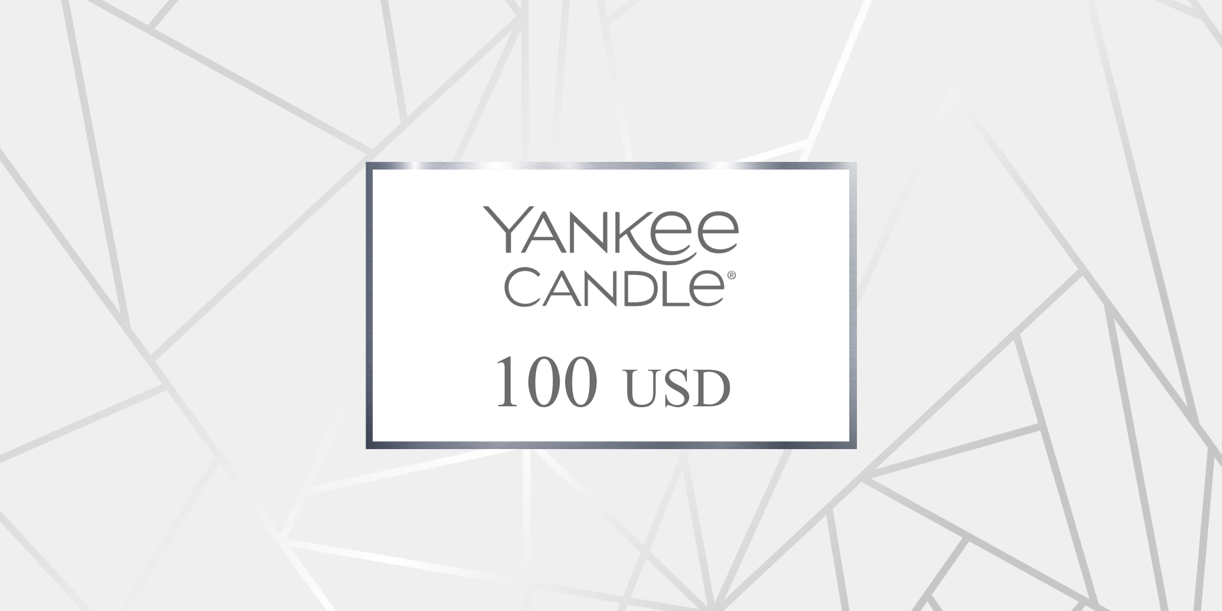 Yankee Candle Gift Card 100 USD