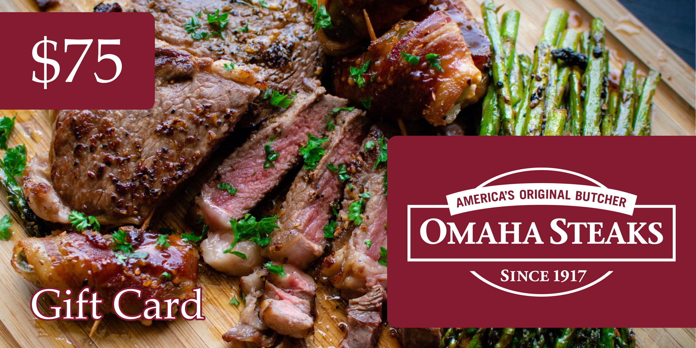 Omaha Steaks Gift Card 75 USD