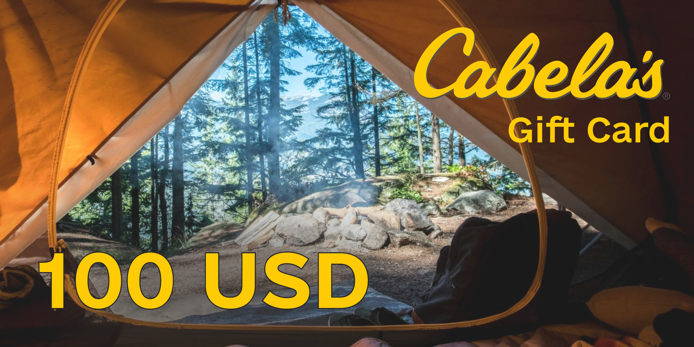 Cabelas Gift Card 100 USD