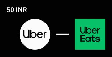 Kjøpe Uber Ride and Eats 50 INR 