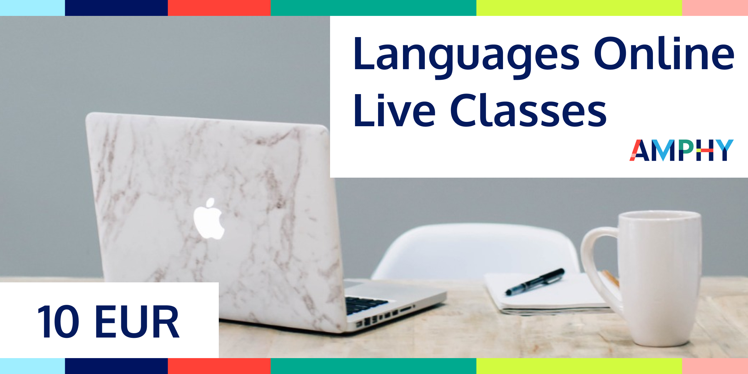 Languages Online Live Classes Gift Card 10 EUR Amphy Key