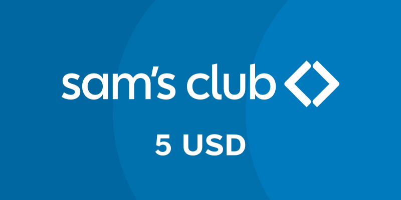 Sams Club Gift Card 5 USD