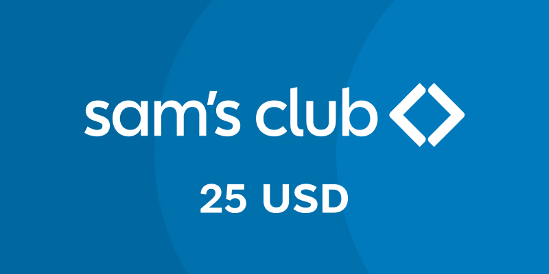 Sams Club Gift Card 25 USD