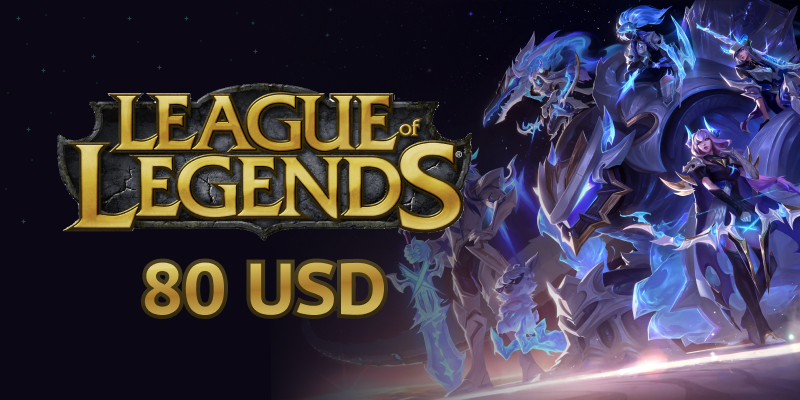 League of Legends Gift Card Riot 80 USD