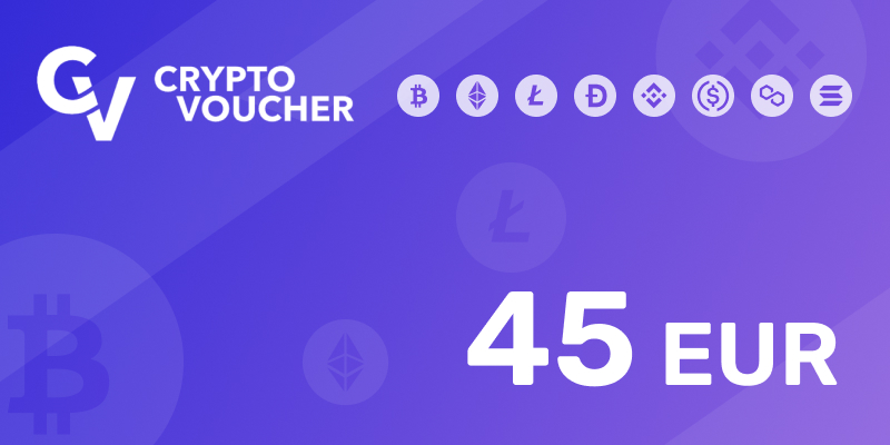 Crypto Voucher Gift Card 45 EUR