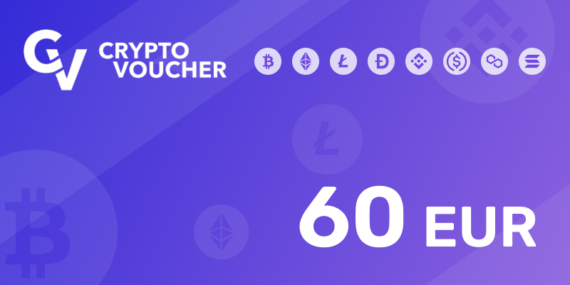 Crypto Voucher Gift Card 60 EUR