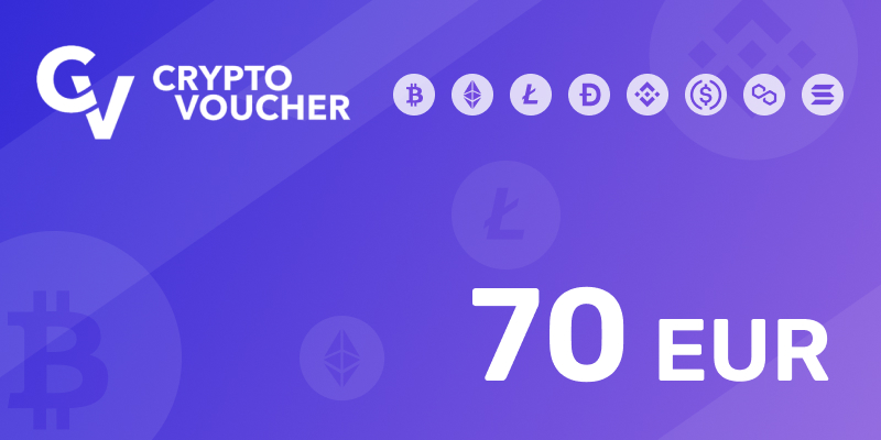 Crypto Voucher Gift Card 70 EUR