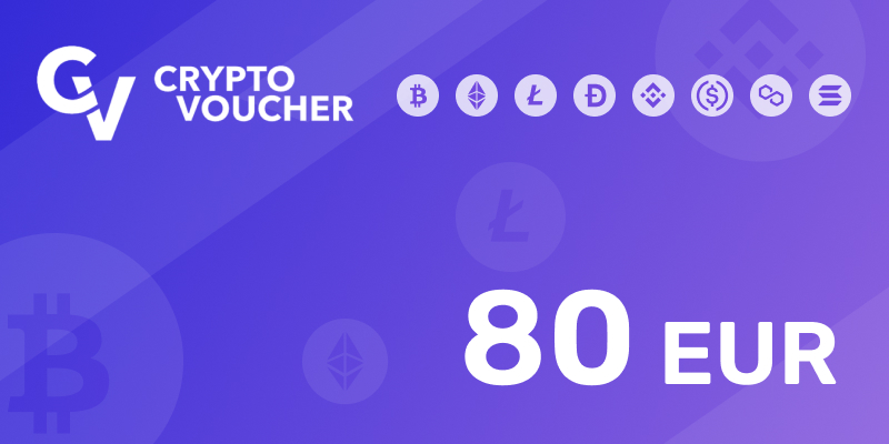 Crypto Voucher Gift Card 80 EUR