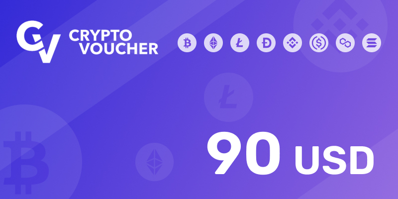 Crypto Voucher Gift Card 90 USD