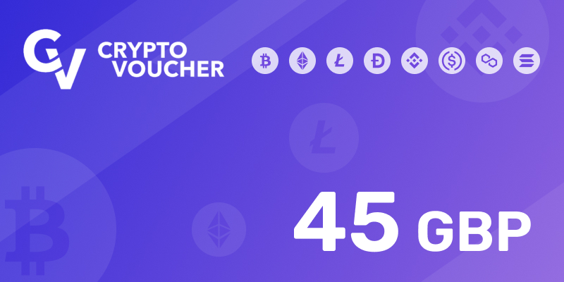 Crypto Voucher Gift Card 45 GBP