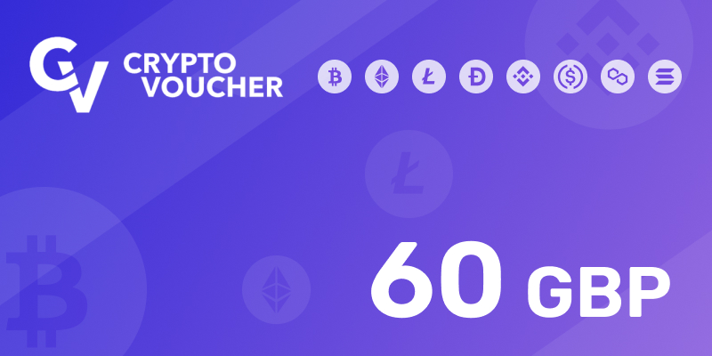 Crypto Voucher Gift Card 60 GBP