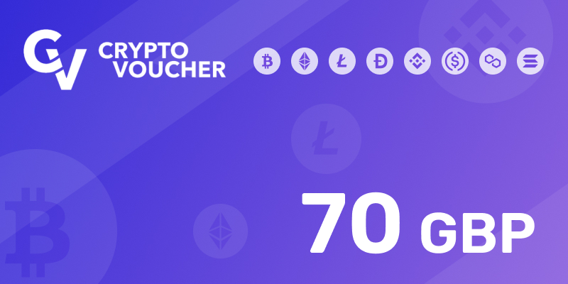 Crypto Voucher Gift Card 70 GBP