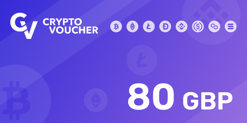Crypto Voucher Gift Card 80 GBP