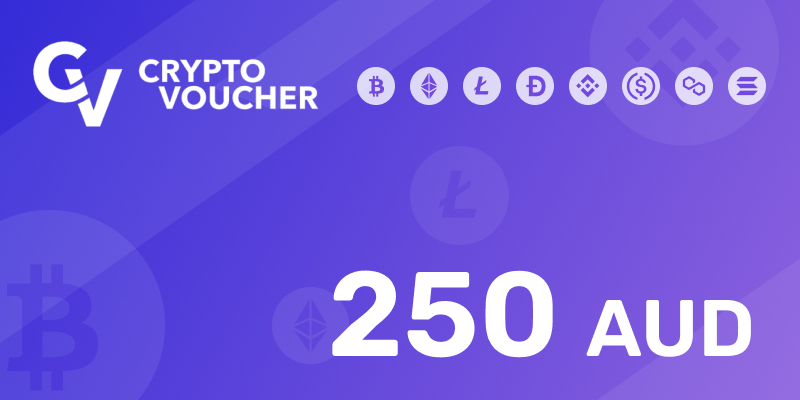 Crypto Voucher Gift Card 250 AUD