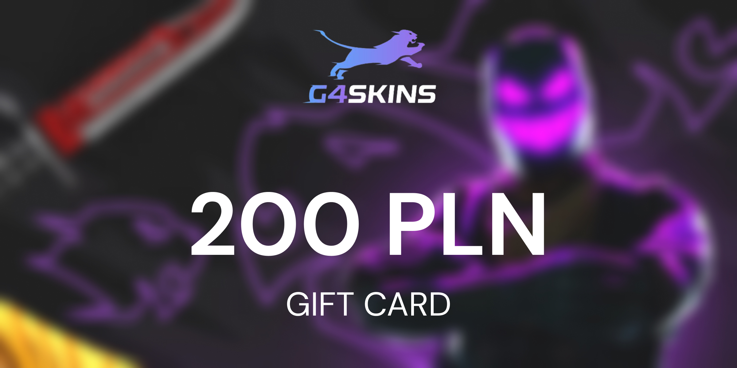 G4Skinscom Gift Card 200 PLN