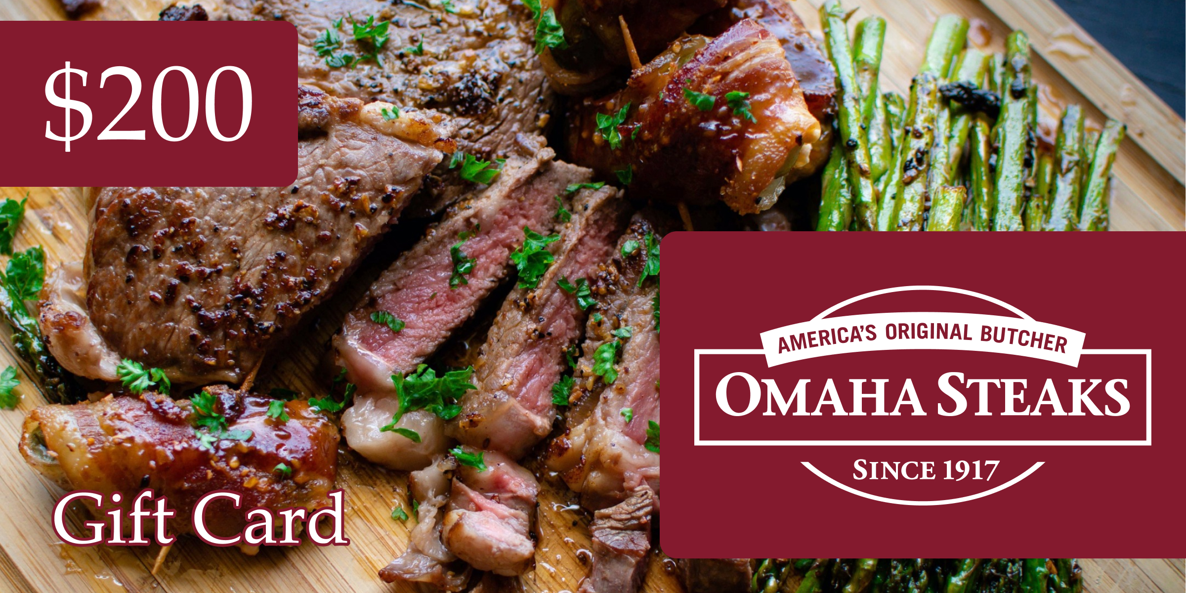 Omaha Steaks Gift Card 200 USD