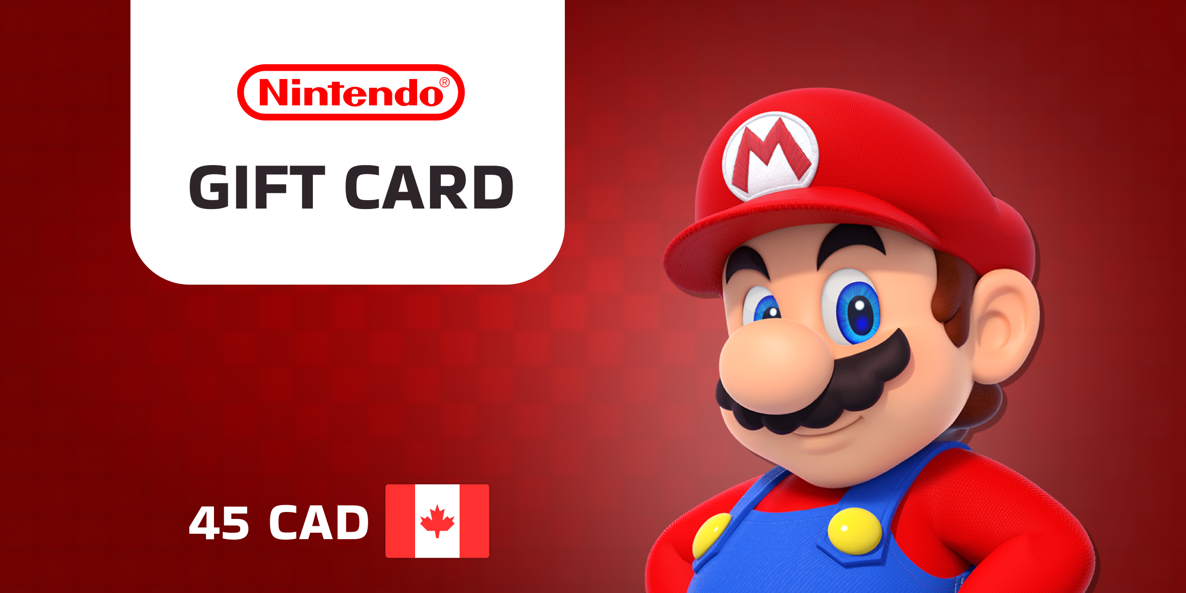 Nintendo Gift Card 45 CAD Nintendo Gift Card 45 CAD