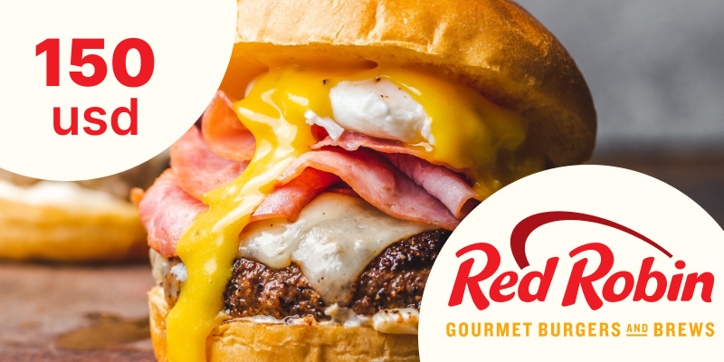 Red Robin Gift Card 150 USD