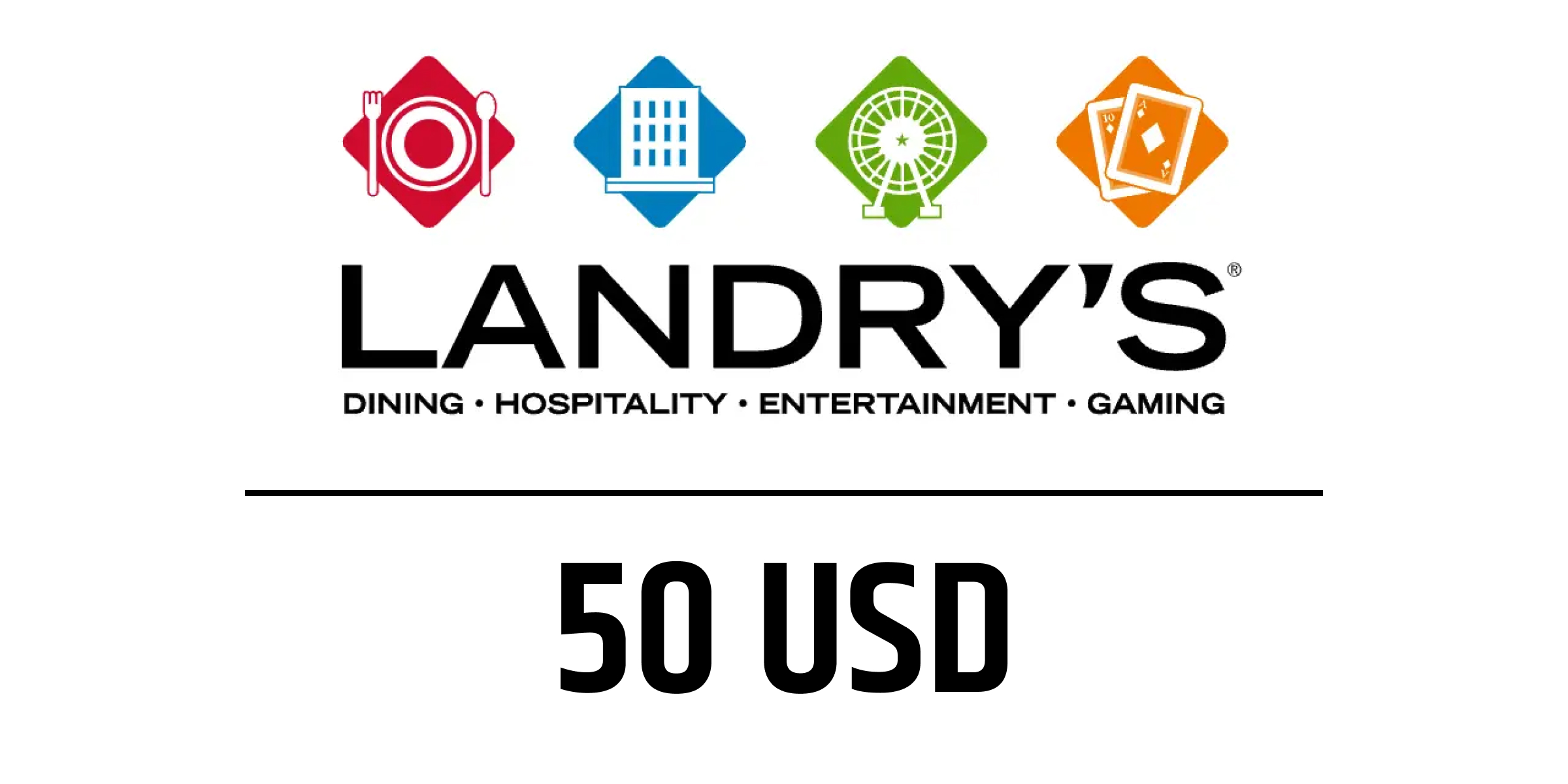Landrys Gift Card 50 USD