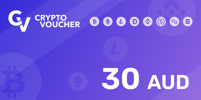 Crypto Voucher Gift Card 30 AUD