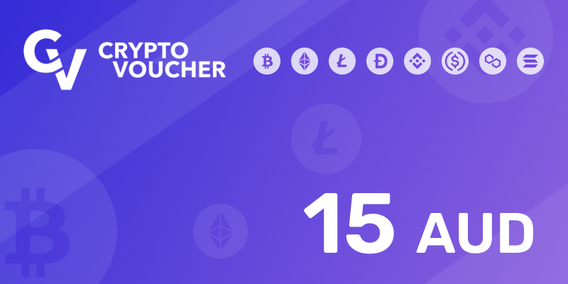 Crypto Voucher Gift Card 15 AUD