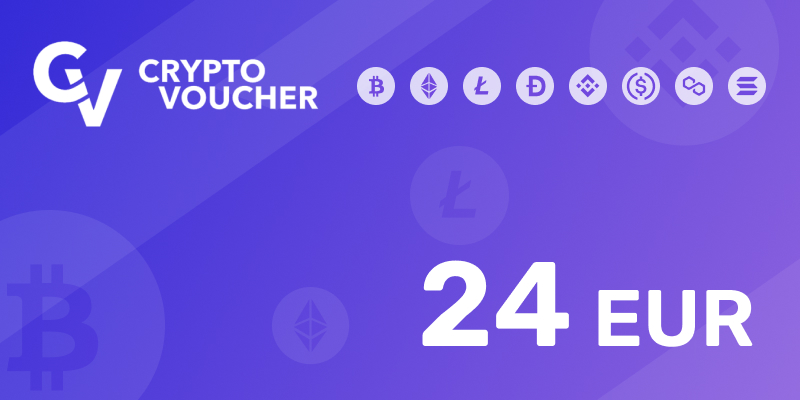 Crypto Voucher Gift Card 24 EUR